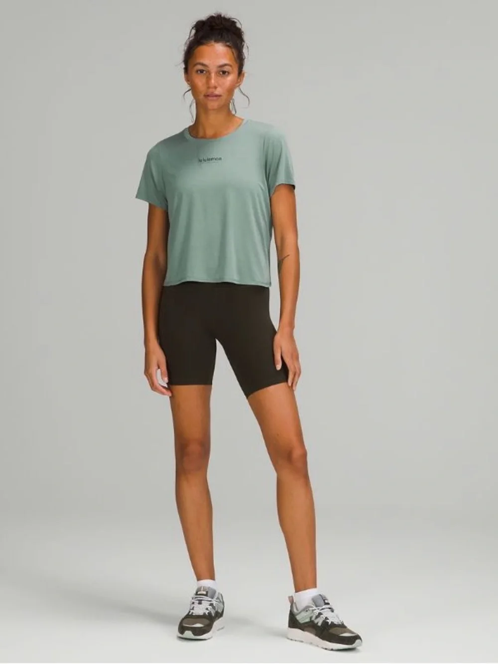 lululemon Action Always Short Sleeve Tee Shirt *Graphic TIDT Tidewater Teal 12